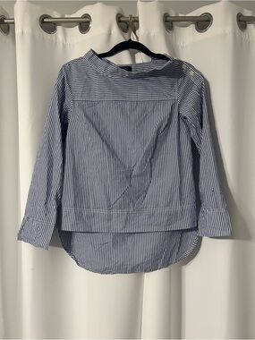 JCrew funnel neck blouse